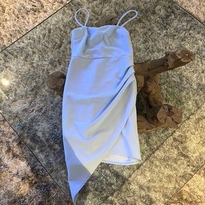 Baby blue dress. Stretch material